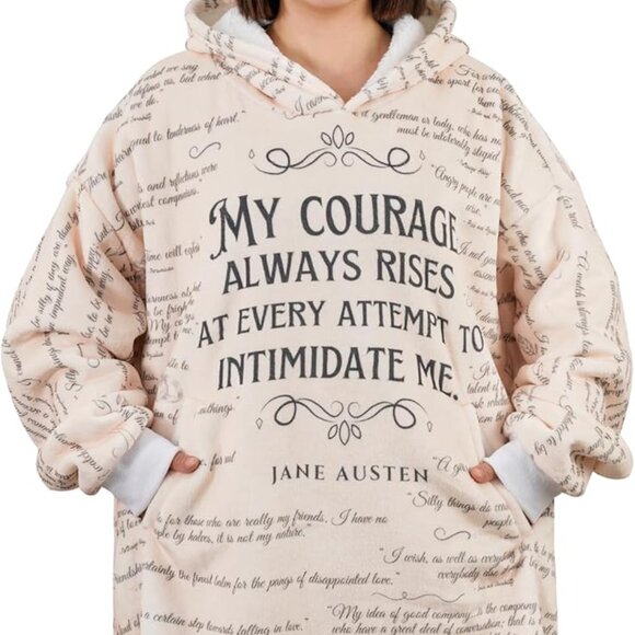 Jane Austen Hoodie Blanket, one size, NWT (packaged) - Picture 1 of 4